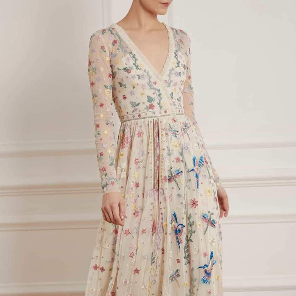 ISO Needle & Thread Elements Long Sleeve Gown